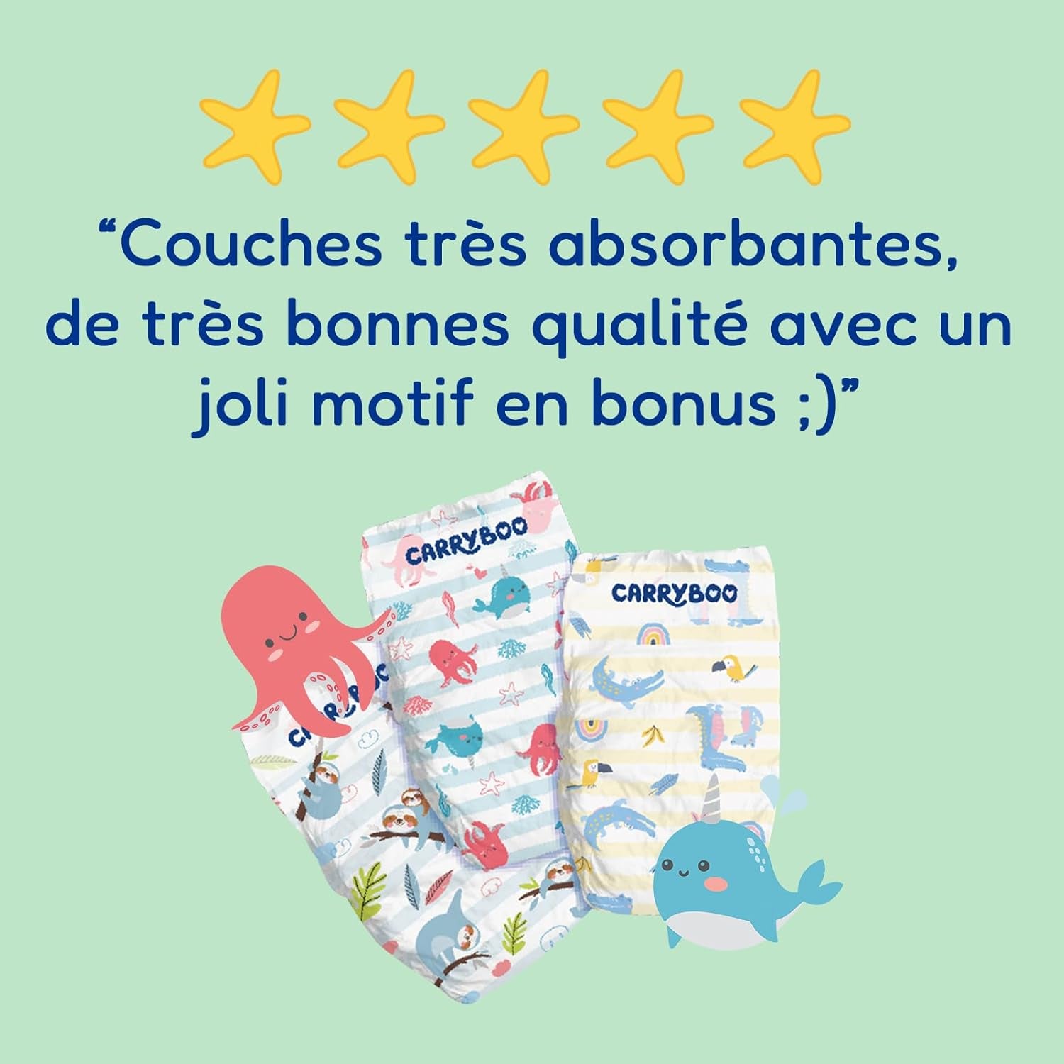 - Couche taille 4 (7 – 18 kg) – pour peaux sensibles – naturelle et très absorbante – étanche 12 heures – ohne unerwünschte Inhaltsstoffe – fabriquée en France – 132 couches