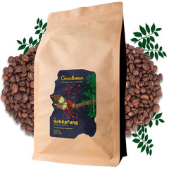 Création | Acidité florale, fruitée et délicate | Grains de café doux et harmonieux | 100% Arabica | Éthiopie - Yirgacheffe | Fraîchement frit | Expédié directement de la boulangerie | Torréfaction moyenne (2500g)
