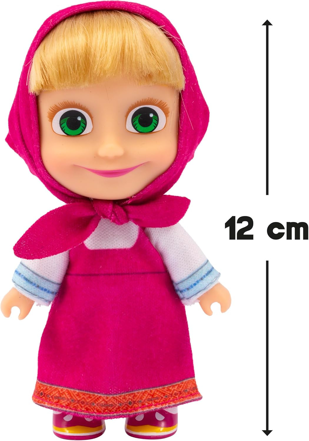 Masha & Michka, Masha Puppe, 12 cm, und der Bärka-Plüschtier 20 cm, Spielzeug für Kinder ab 3 Jahren, , MHA21