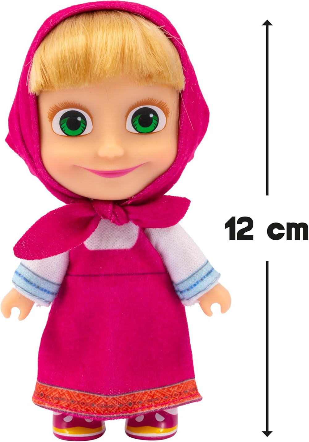 Masha & Michka, Masha Puppe, 12 cm, und der Bärka-Plüschtier 20 cm, Spielzeug für Kinder ab 3 Jahren, , MHA21