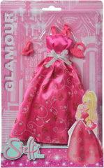 Simba 105723369 - Steffi Love Glamour / Ensemble de vêtements pour poupée / 3 articles assortis / Un seul article est inclus / Robe de bal pour toutes les poupées de 29 cm / Poupée non incluse