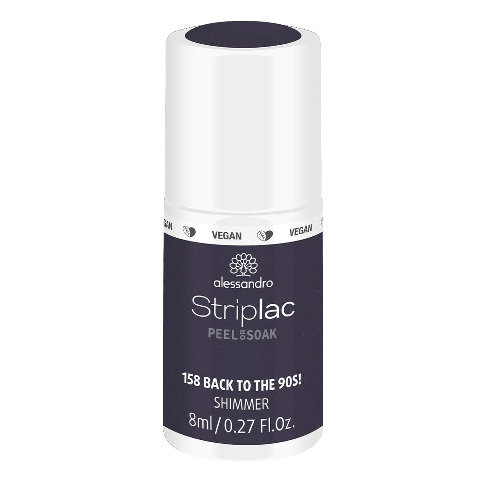 alessandro Striplac UV-Nagellack Flat White – Facile et facile à utiliser – Application facile grâce à la technologie Peel-Off – Vegan et sans alcool – 8 ml