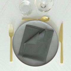 Soleil D'Ocre, lot de 3 serviettes 45X45 cm luxe bleu nuit