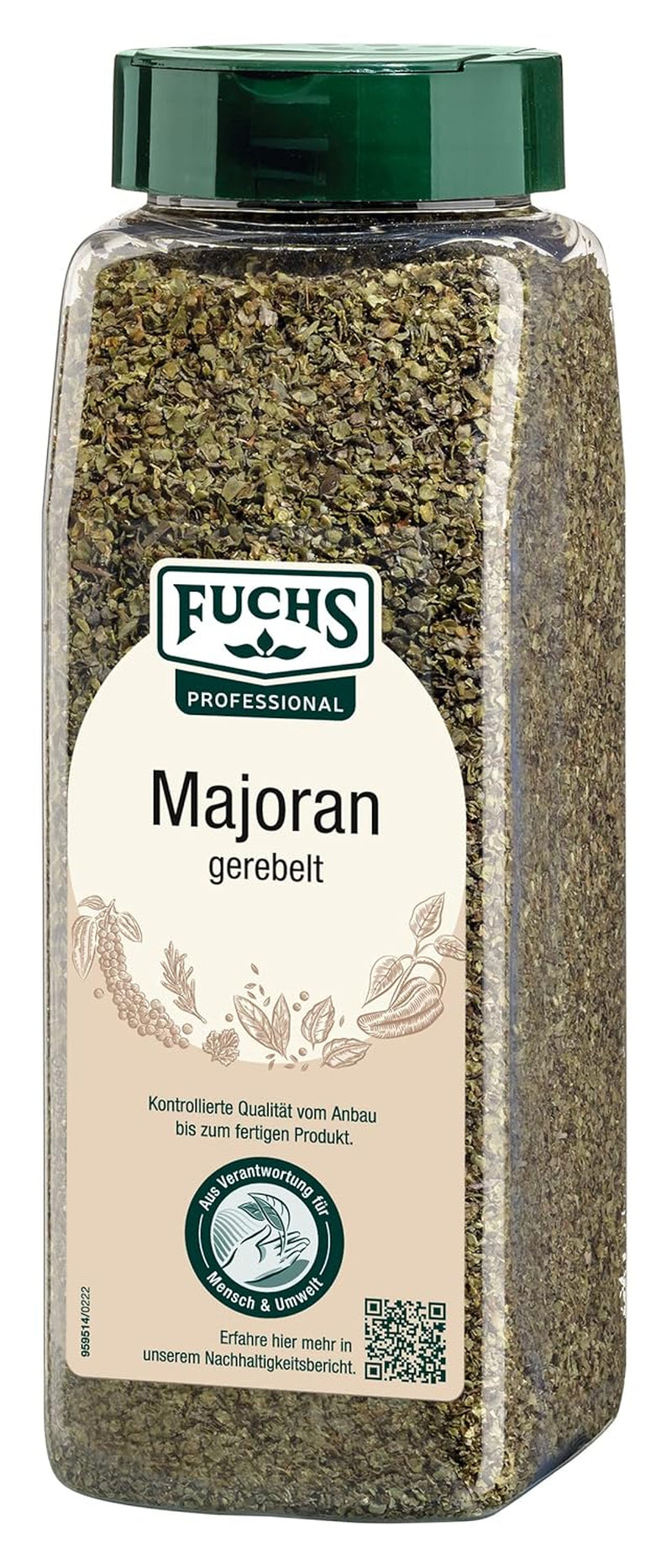 - Gerebelt de marjolaine | Mit praktischem Streuaufsatz | Zum Verfeinern von Bohnen- und Linseneintöpfen | 80 g dans un gros Streuer