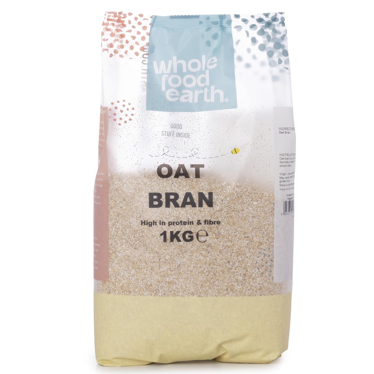 Son d'avoine stabilisé Wholefood Earth 2 kg | Sans OGM | Riche en fibres