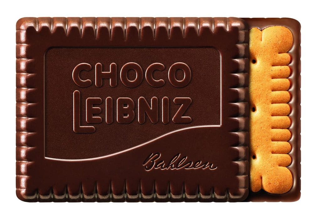 LEIBNIZ Choco Edelherb, 125 g, Fursecuri crocante cu unt încorporate în ciocolată neagră (1 x 125 g)