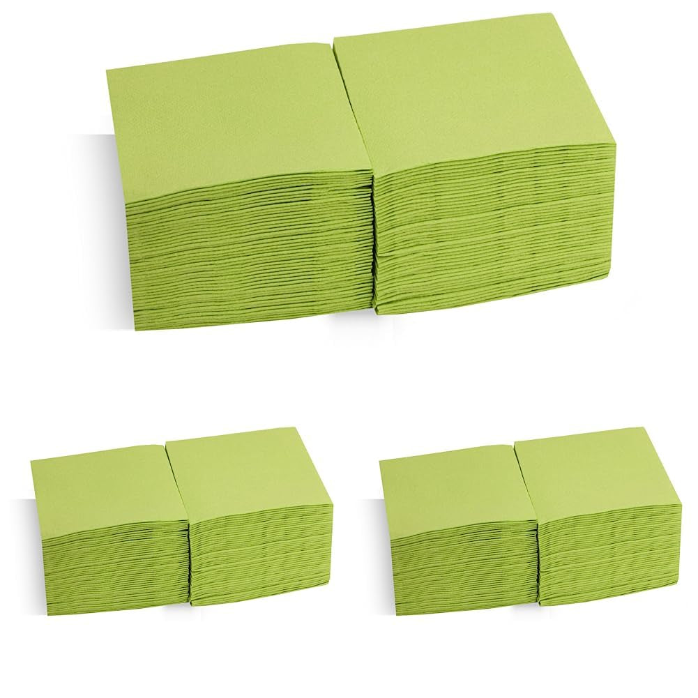 Saten Ser22104961 Cocktail, serviettes 20 X 20, 2 couches, pli 1/4, 100 serviettes, Punta-Punta, noir