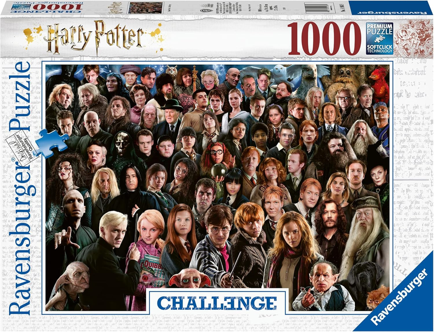 Ravensburger Puzzle 1000 piese Harry Potter 12000457 - Peste 70 de personaje din lumea vrăjitoare de la Hogwarts într-un singur puzzle pentru adulți și copii de la 14 ani încoace Puzzle Naty Shop Versiune mai veche