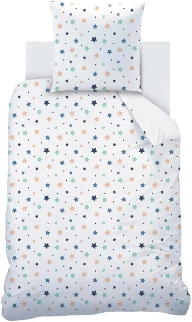 Parure de lit enfant, réversible, Literie Étoiles - enfants Naty Shop