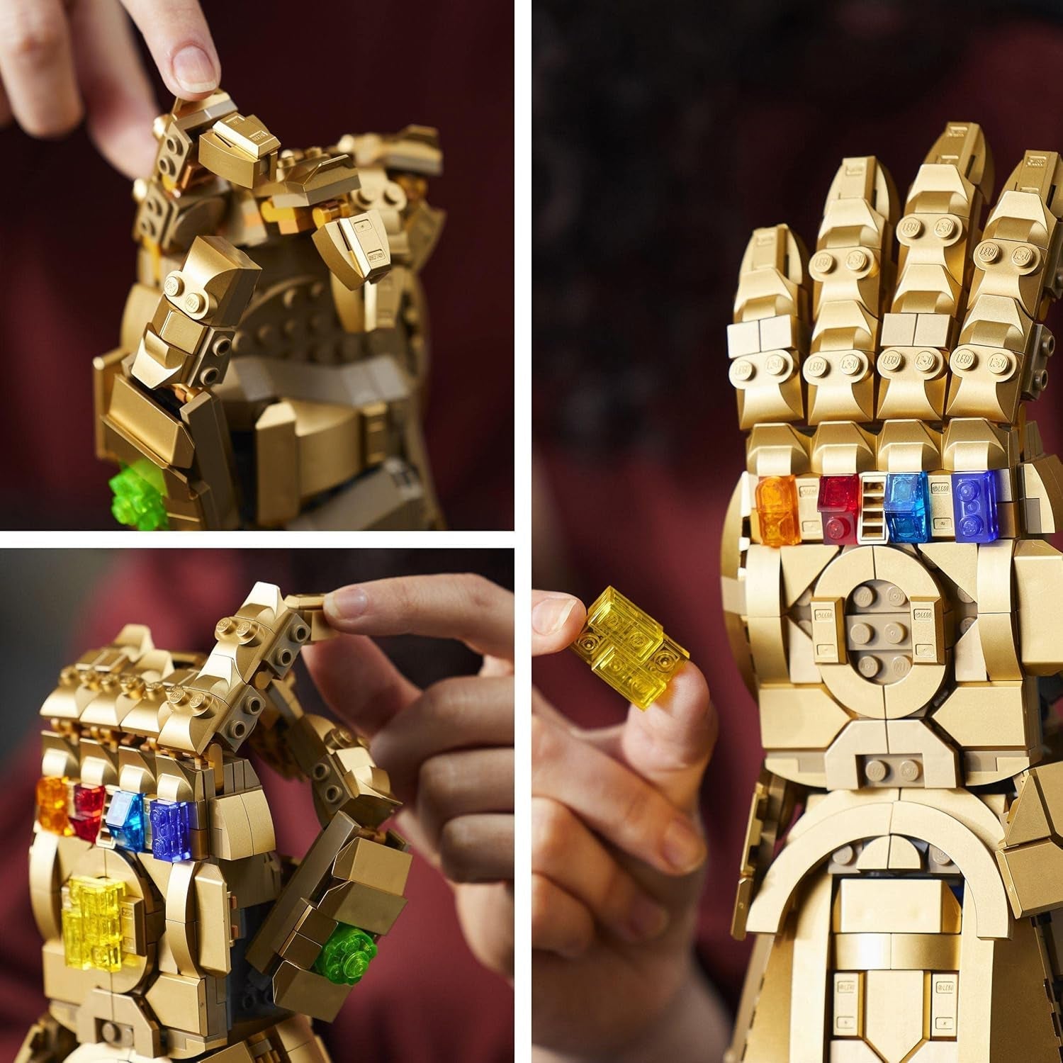 LEGO 76191 Marvel Super Heroes Infinity Glove Avengers Thanos Glove Modèle de construction pour adultes Article de fan Cadeau pour hommes Femmes Elle Lui Jeux de construction Besuche den LEGO-Store