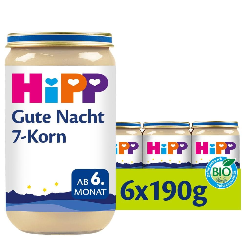 Hipp 7-Korn, pachet de 6 (6 X 190 G) Mama si Copilul Naty Shop 6 x 190 grame 7-Korn
