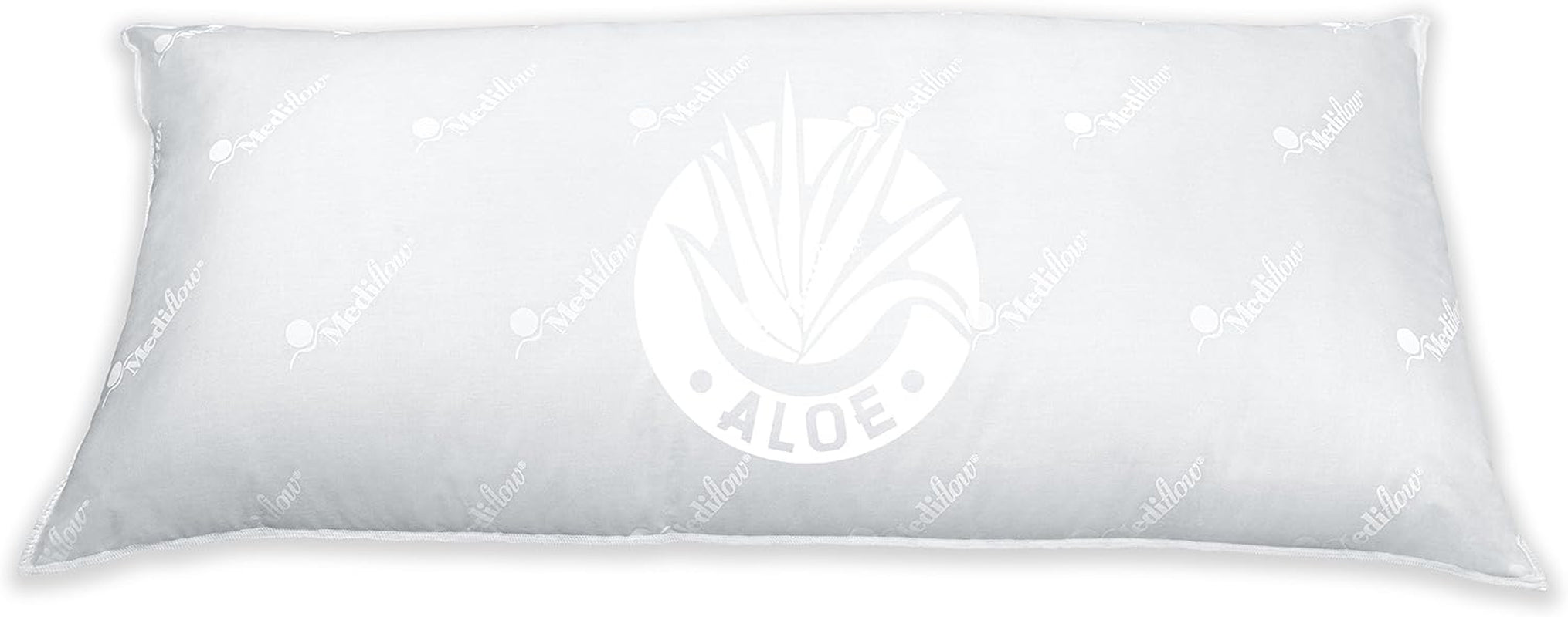 Oreiller à eau Mediflow 5223 Aloe Vera Action, oreiller orthopédique de soutien de la colonne cervicale, 40 x 80 cm, blanc, 1 pièce (1 paquet) Naty Shop Oreillers standard