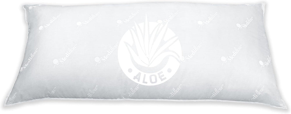 Oreiller à eau Mediflow 5223 Aloe Vera Action, oreiller orthopédique de soutien de la colonne cervicale, 40 x 80 cm, blanc, 1 pièce (1 paquet) Naty Shop Oreillers standard