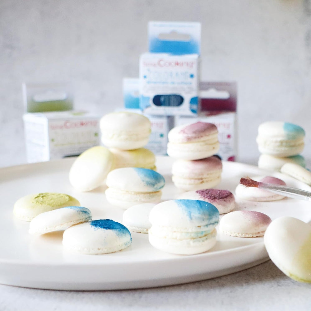 Scrapcooking - Colorant Alimentaire Vert Citron - Poudre Pailletée Comestible pour Surfaces - Pour Gâteaux, Biscuits, Macarons, Chocolat et Fudge - Vert Citron - 4087