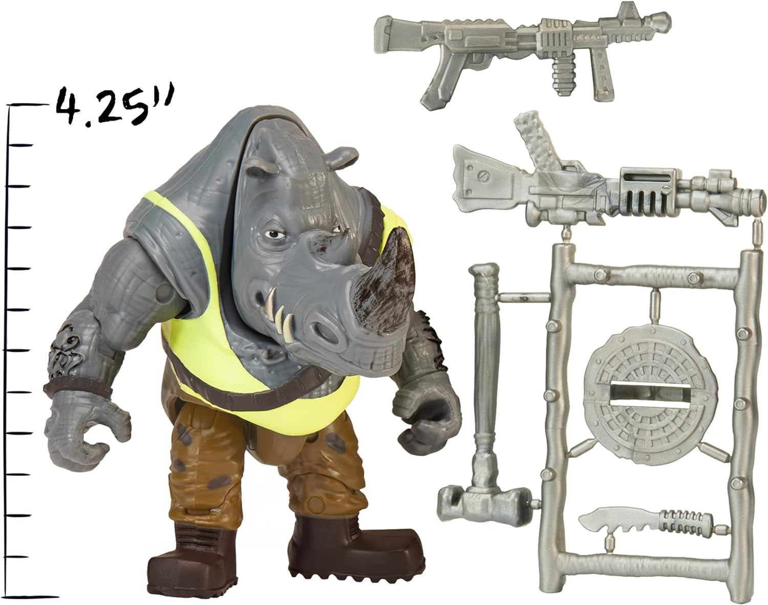 Teenage Mutant Ninja Turtles - Figurine de base Rocksteady Figurines Naty Shop