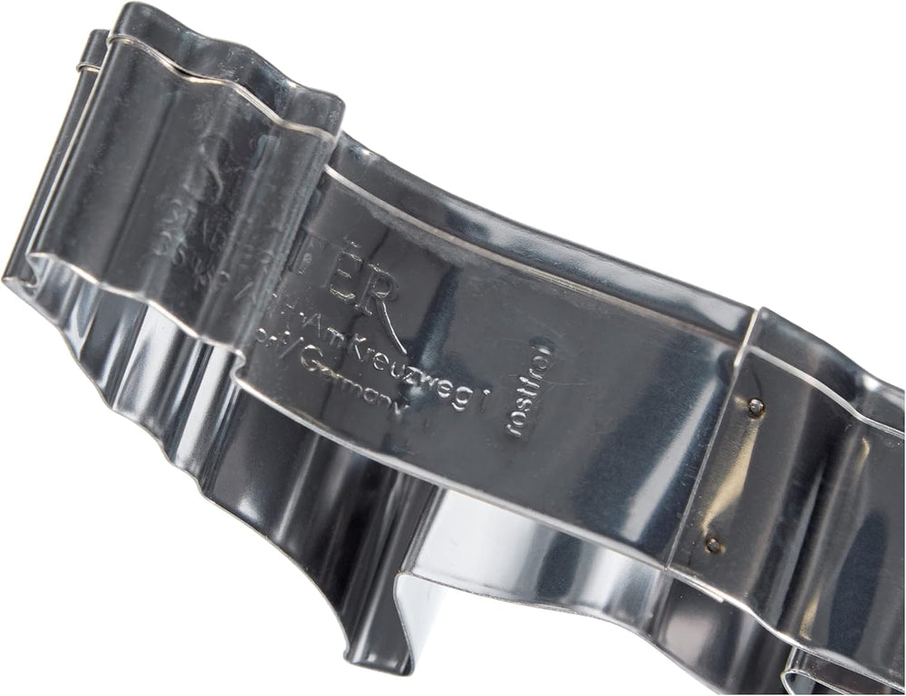 Städter 066045 Boîte à biscuits Wolf env. 7,5 cm Acier inoxydable, 30 x 30 x 30 cm