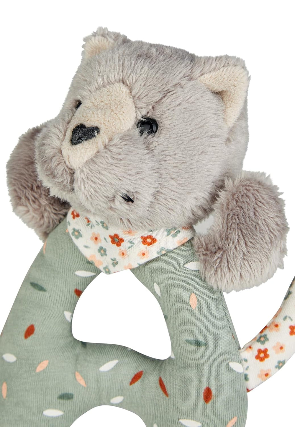 Lilly Cat Sterntaler Catch Toy - Jouet d'activité motrice pour hochet, toucher et jouer - Peluche pour bébés et enfants avec hochet comme ami fidèle - Jouet pour bébé en tissu doux gris Bebe Naty Shop Toys
