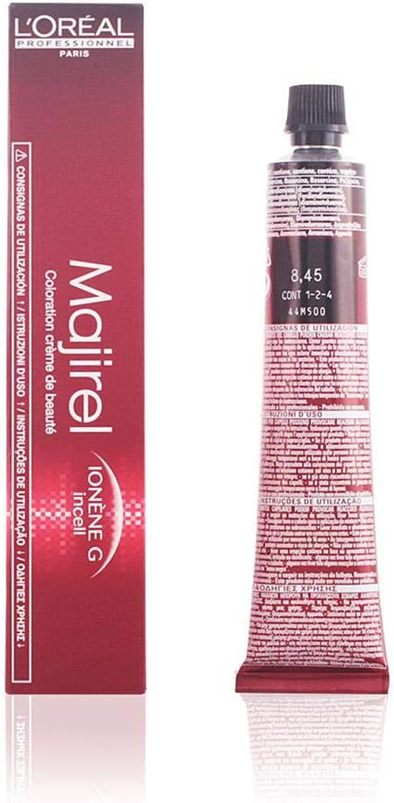 L'Oréal Professionnel Majirel 7 blond moyen, 50 ml Teinture capillaire Naty Shop 8.45 - H.Bl. Kupfer Mahog.