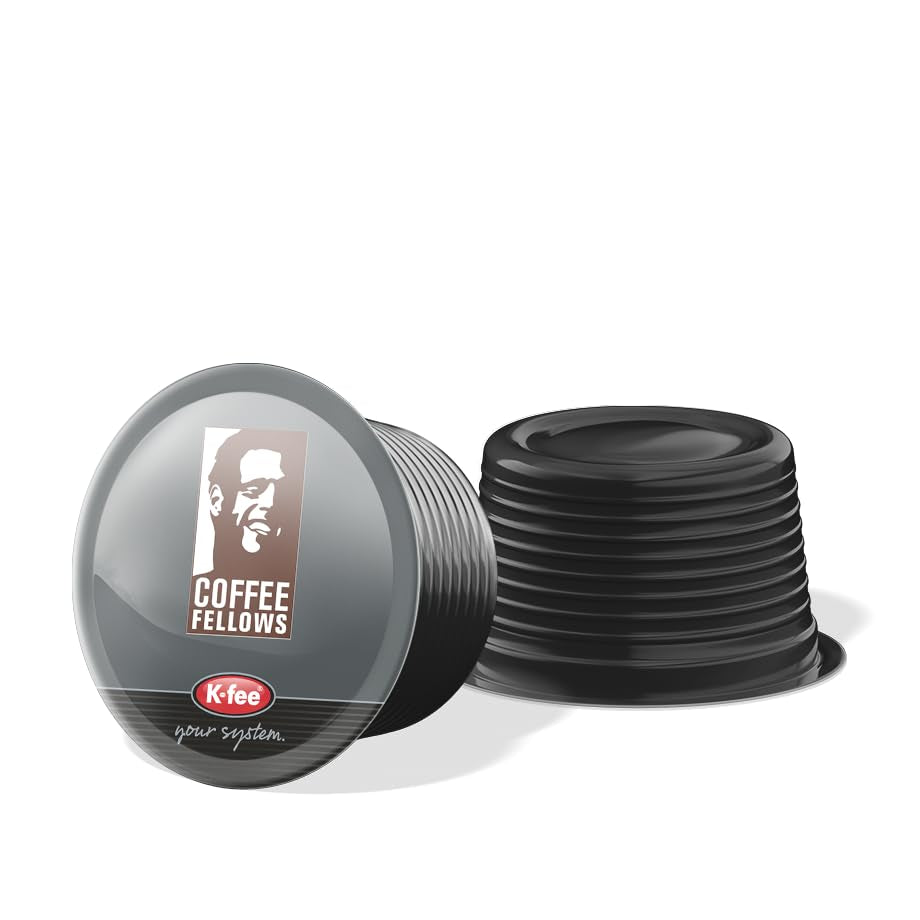 Capsules d'espresso Coffee Fellows Blend, compatibles avec K-fee, EXPRESSI & Tchibo Cafissimo*, schokoladig-fruchtige Aroman, 120 Kaffeekapseln
