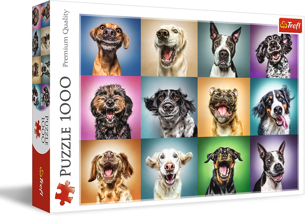 Puzzle - "1000" - Portraits rigolos de chiens Puzzle Naty Shop Portraits rigolos de chiens
