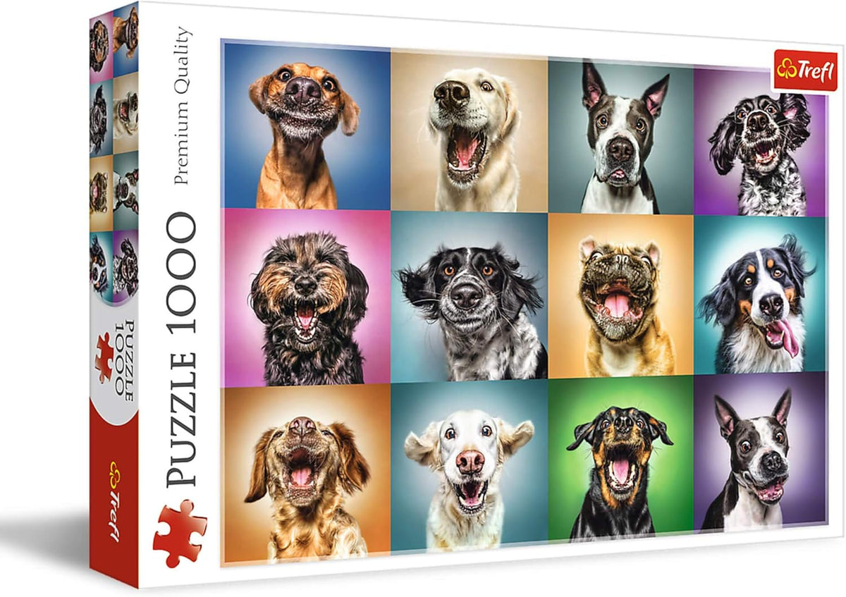Puzzle - "1000" - Portraits rigolos de chiens Puzzle Naty Shop Portraits rigolos de chiens