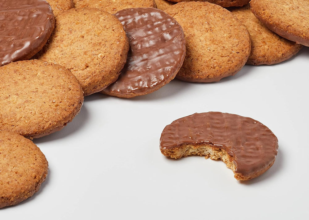 Brandt Hobbits Chocolate 265g Pack - Biscuits croustillants à l'avoine et au chocolat complet - Pâte croustillante pour toute la famille - dans un rouleau de biscuits pratique