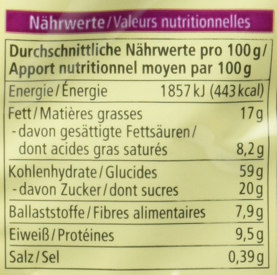 Turte crocante de ovăz cu ciocolată organică, 375g