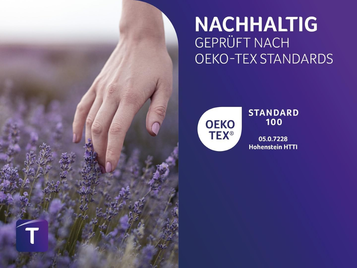 Oreiller Traumnacht à l'aloe vera avec housse confortable en microfibre douce et velours, 40X80 cm, certifié Oeko-Tex, produit selon la norme de qualité allemande Oreillers standard Naty Shop