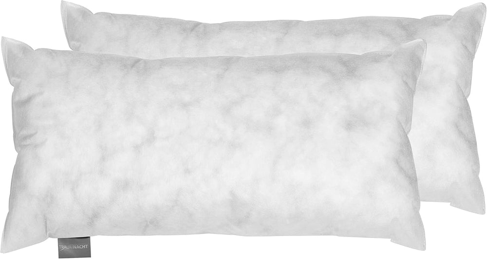 Ensemble d'oreillers Traumnacht Green Basic composé de deux oreillers 80 X 80 Cm, certifiés Oeko-Tex, produits selon la norme de qualité allemande Naty Shop oreillers standard 40X 80 Cm