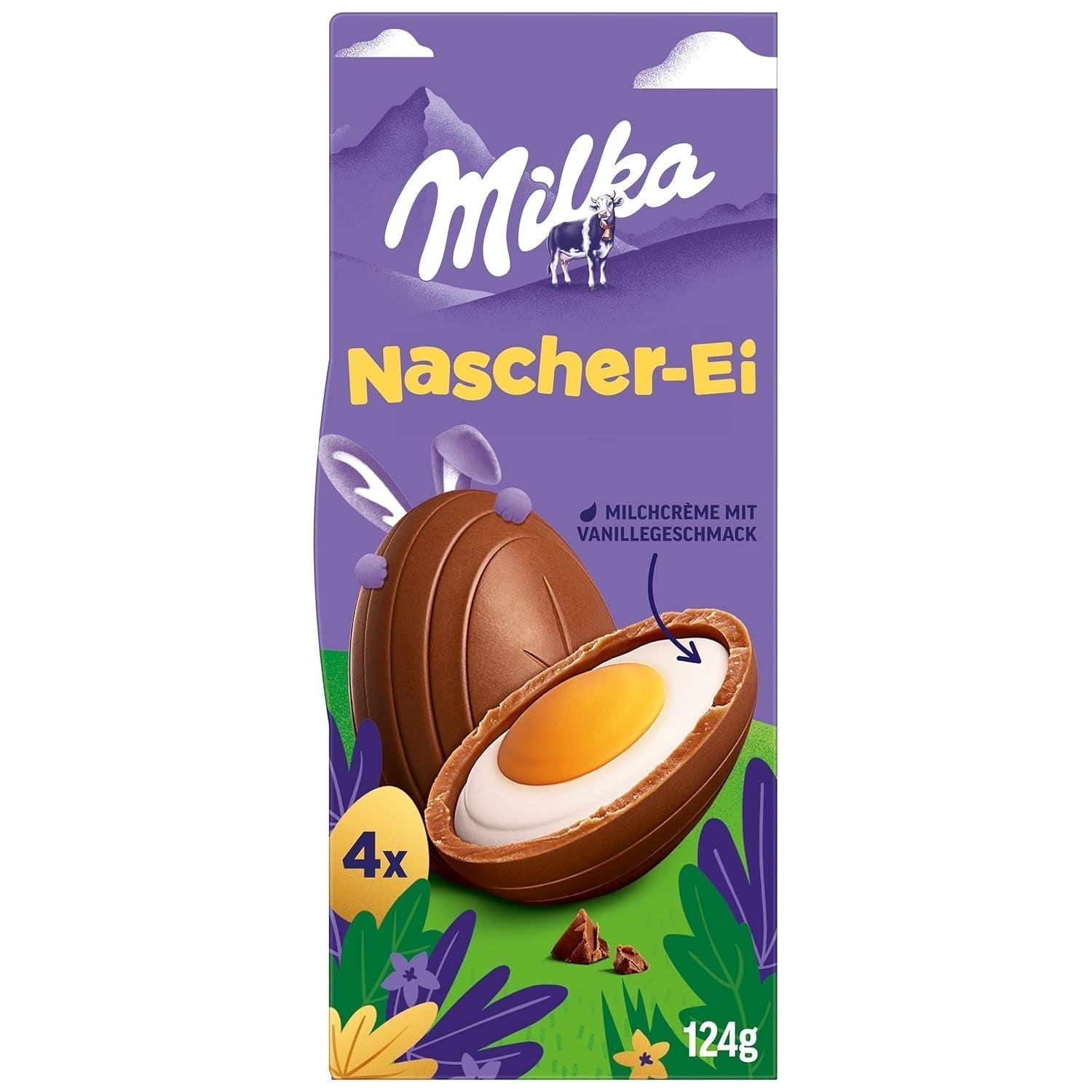 Milka Nascher-Ei 1 X 124G I Osterschokolade Einzelpackung I Für Das Osternest Und Zum Verstecken I Süßigkeiten Zu Ostern Aus 100% Alpenmilch Chocolatelade Naty Shop Default Title