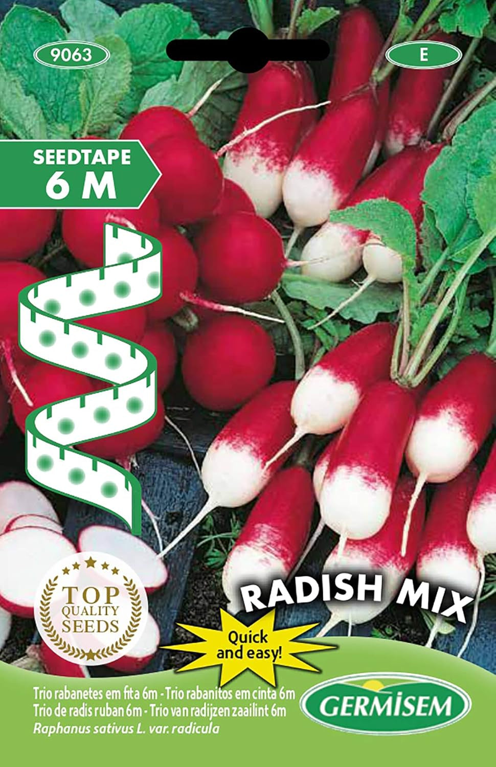 Saatband Radieschen Mischung 6M, Mehrfarbig, EC9063