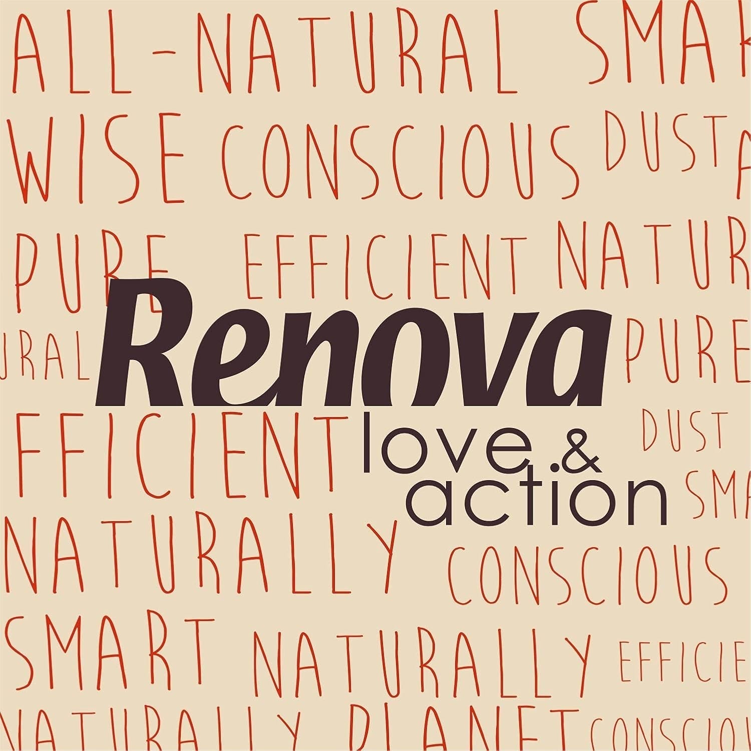 Papier toilette Renova Love & Action, Beiger Paquet 9 X 12 Rollos-: 108
