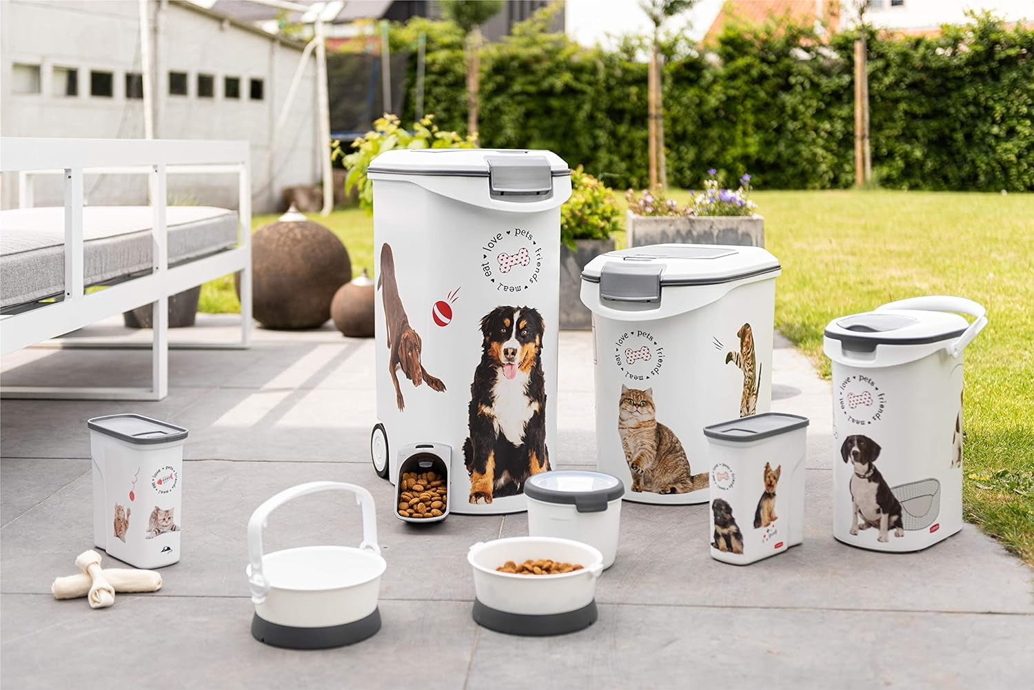 Contenant à nourriture pour chien Curver - 2 l Boîtes de conservation Naty Shop