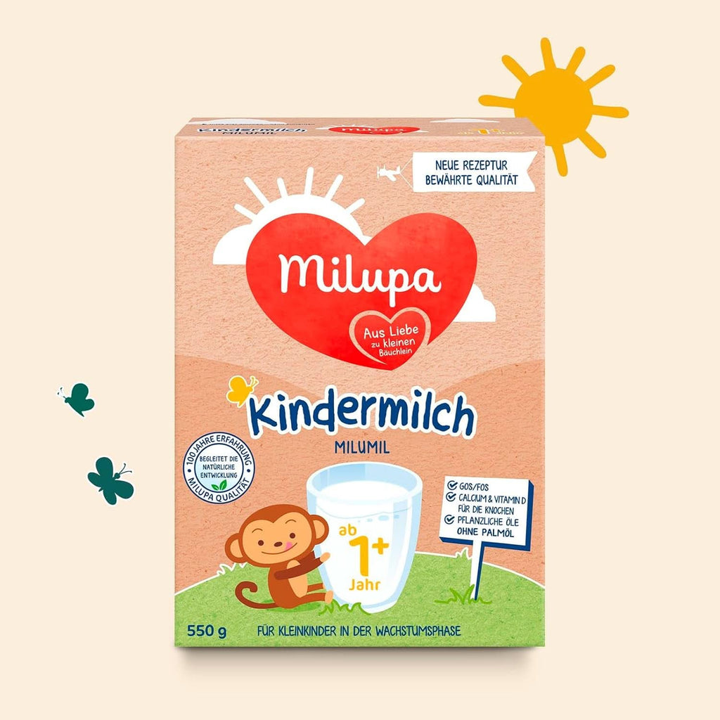 Milupa Lapte copii Milumil 1 plus - de la 1 an - pentru copii mici in faza de crestere - insoteste dezvoltarea naturala - 5 x 550 g pudra Mama si Copilul Naty Shop