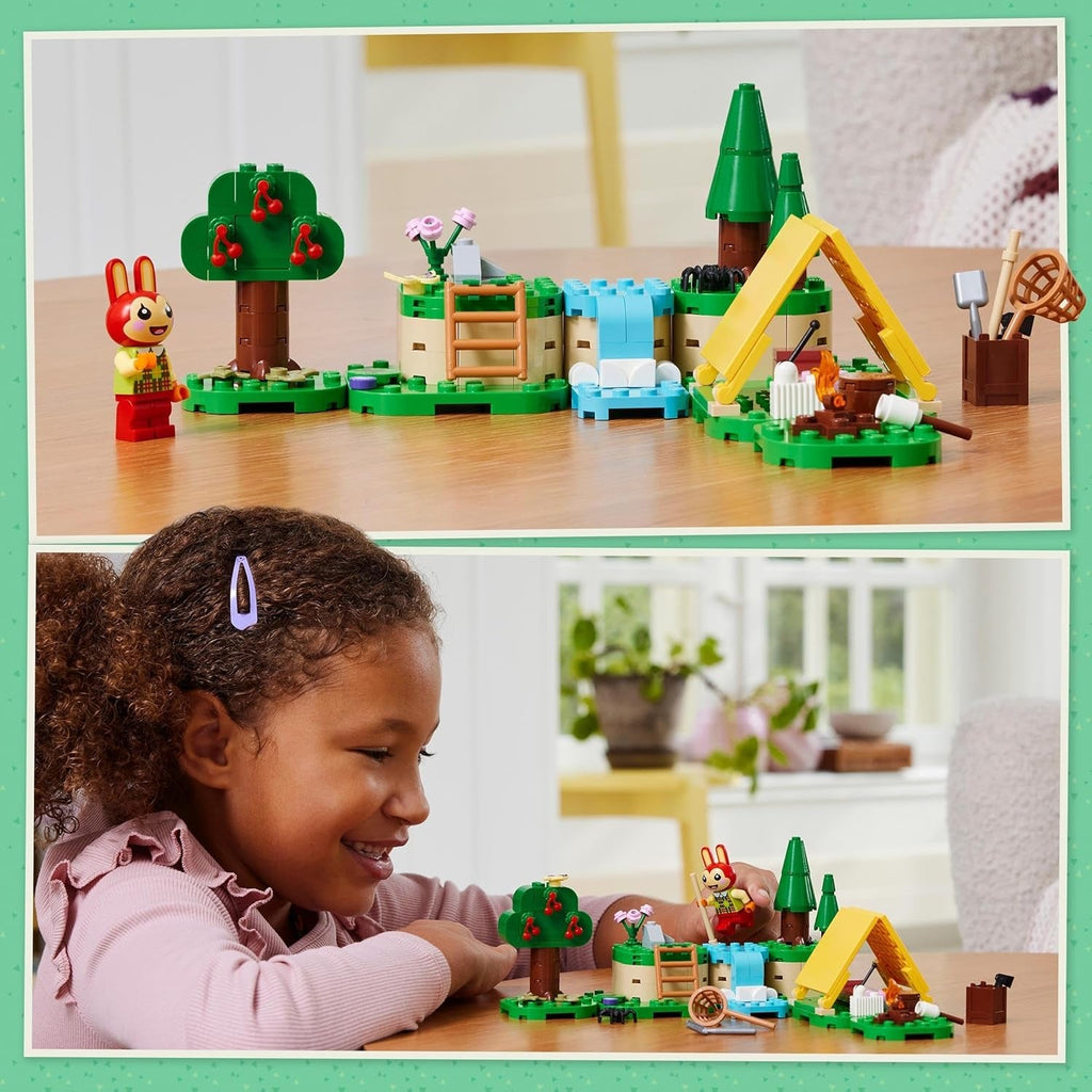 LEGO Animal Crossing Mimmis distracție în aer liber, jucărie creativă pentru copii, set de animale cu figura iepurelui din jocul video, cadou pentru fete și băieți de la 6 ani 77047 Seturi de constructie Besuche den LEGO-Store