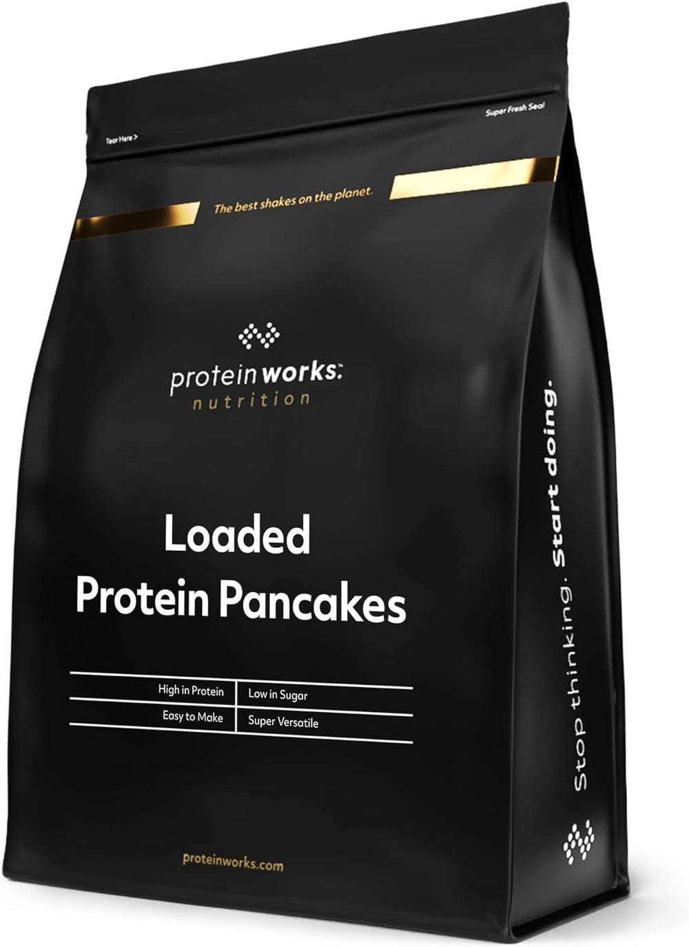 Protein Works - Pfannkuchen protéiné chargé | Mélange de pâtisseries haut de gamme | Crêpes Eiweiss | Crêpes protéinées | 8 portions | Naturel | 500G Mélange pour la pâtisserie et la cuisine Naty Shop