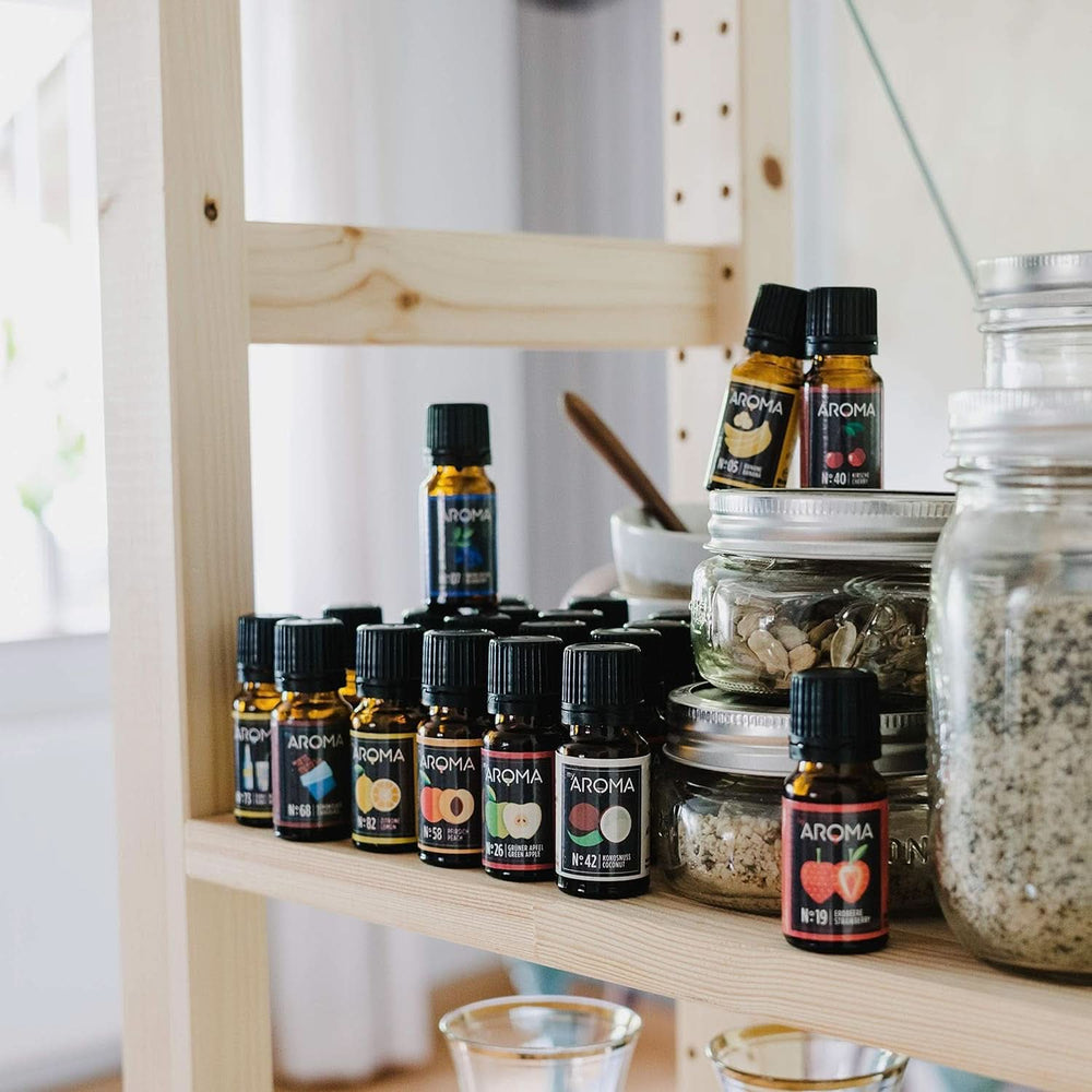 Myarôme | Coffret : Forêt & Prairie - Arôme naturel pur avec arôme de fruits et arôme de fruits (5 x 10 ml) | Édulcorants Naty Shop sans sucre et non sucrés