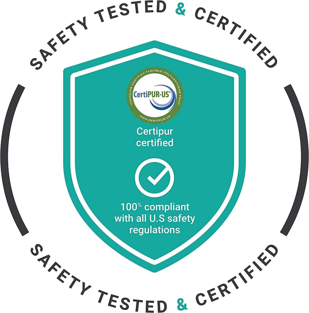 Milliard Rouleau de nuque en mousse visco avec housse lavable, certifié Oeko-Tex, dureté moyenne, 10 x 43 cm, parfait pour les allergies, oreiller de voyage, oreiller rond, rouleau de positionnement, rouleau de genou, oreillers orthopédiques cervicaux Naty Shop