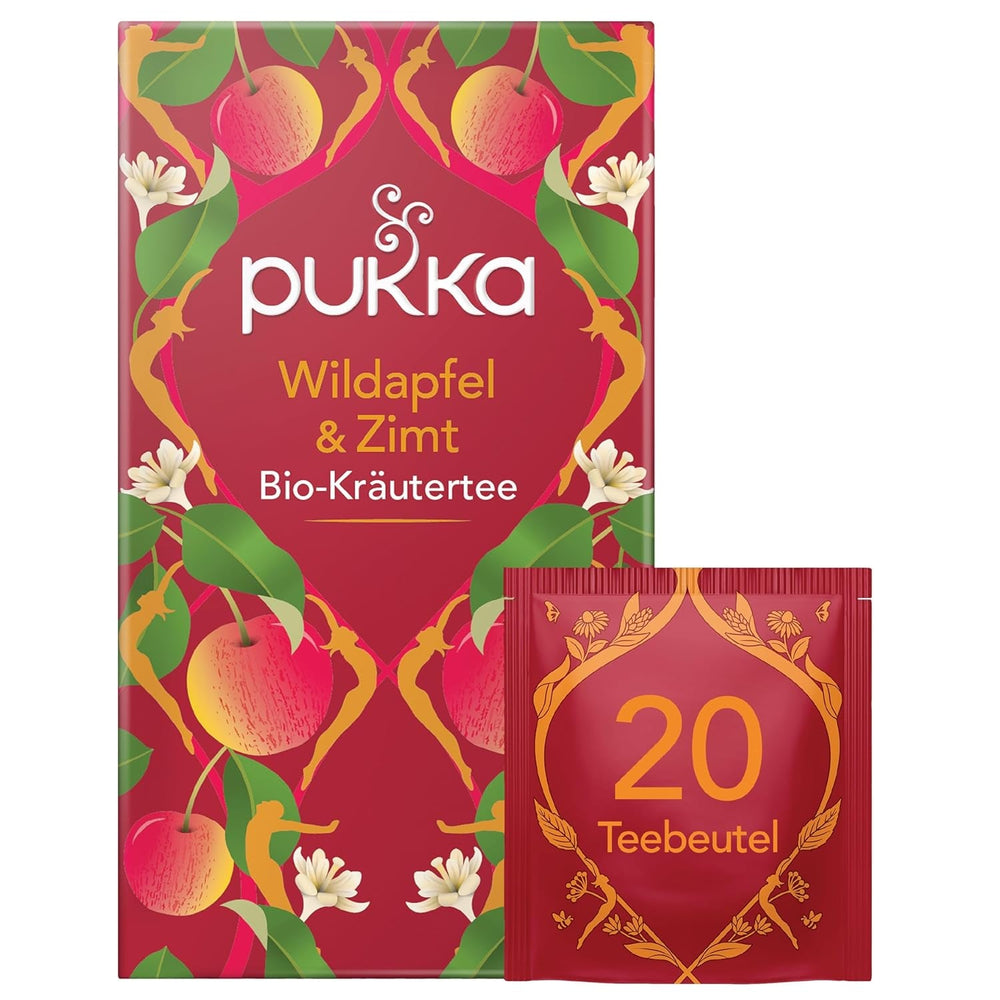 Poukka | Mélange de thés aromatisés bio "Vanilla Chai" | Cannelle, gingembre et vanille | Thé pour une gourmandise à la douceur naturelle | Paquet de 1 | 20 sachets de thé