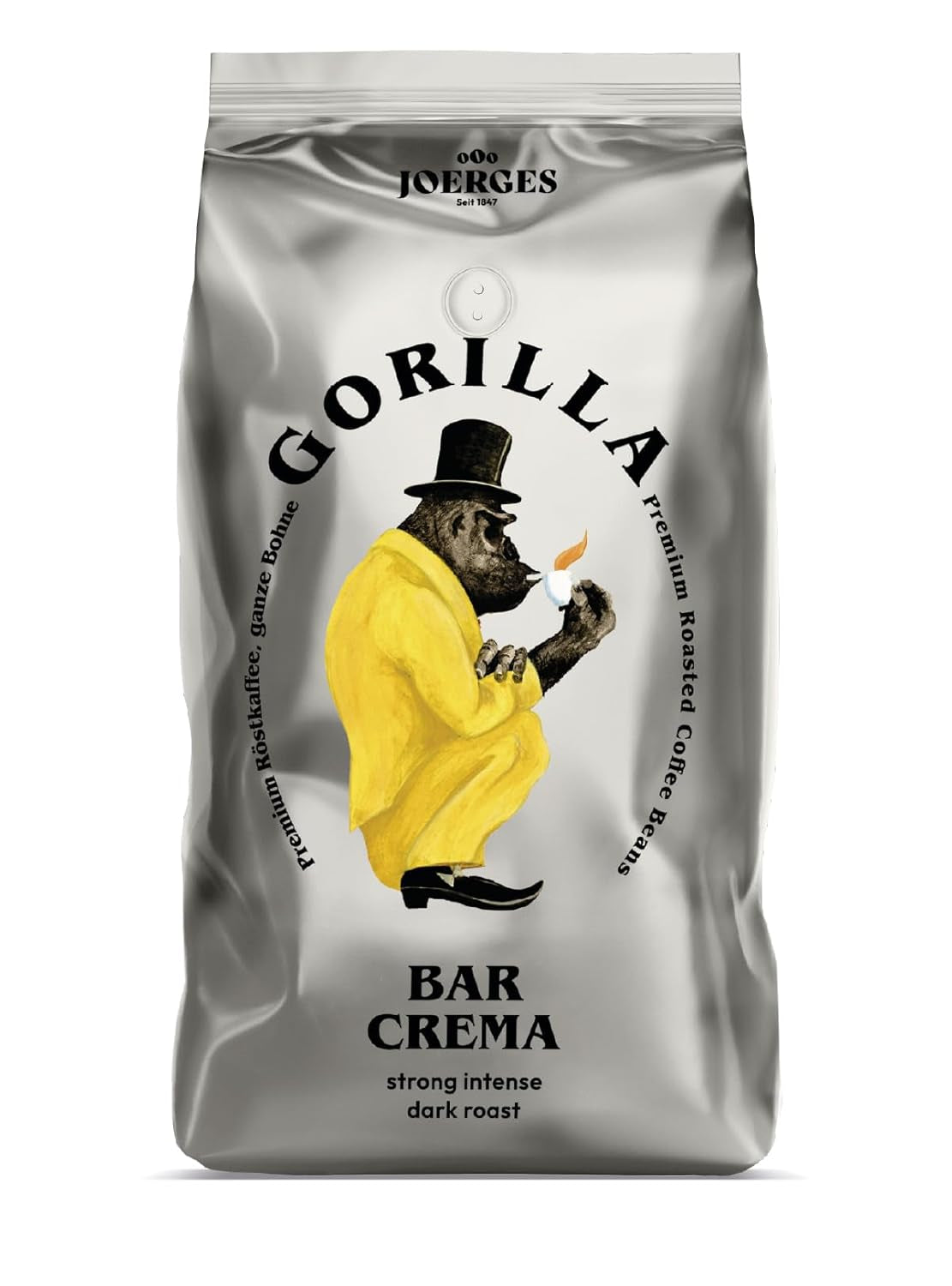 Joerges Kaffee ganze Bohnen Espresso Bar Crème, 1 kg (Packung mit 2)
