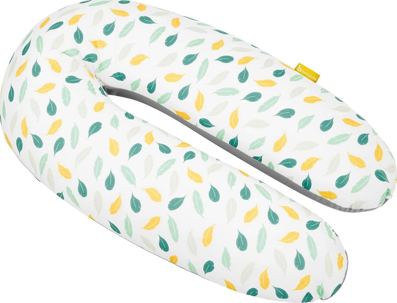 Badabulle Coussin d'allaitement et coussin de grossesse moelleux, 150 cm, avec housse, forme ergonomique Aliments pour bébé et accessoires d'allaitement Naty Shop Plumes