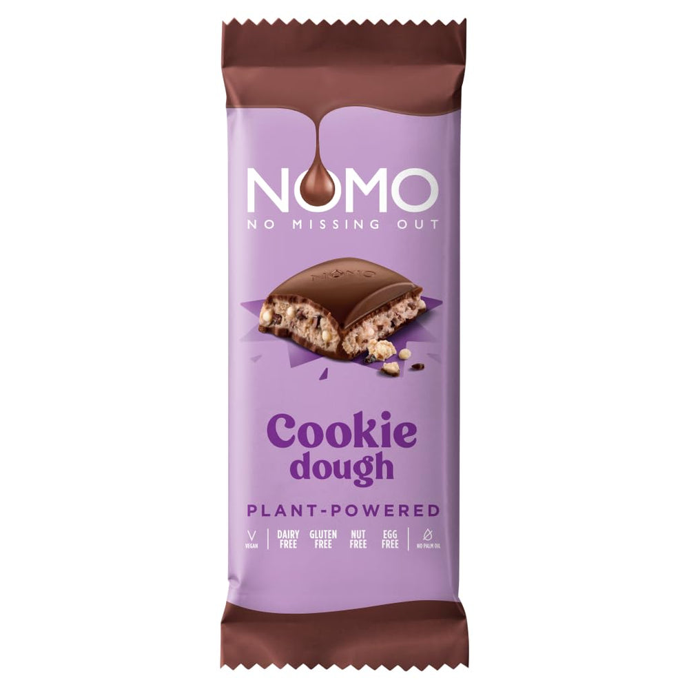 NOMO XL Pâte à Biscuits au Chocolat 127g - sans noix, sans arachides, sans produits laitiers, sans lactose, sans œufs, sans gluten - à base de plantes - végétalienne