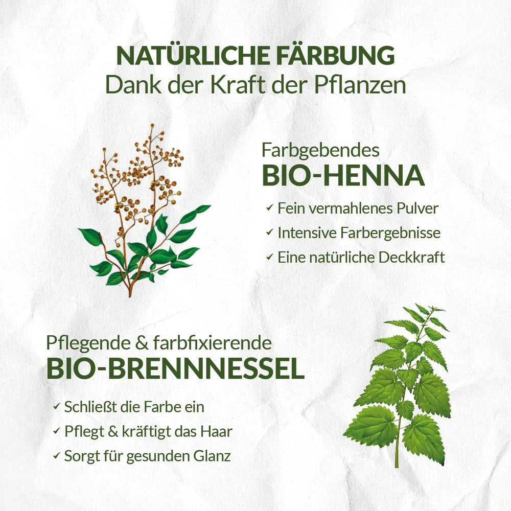 LOGONA Natural Cosmetics Teinture capillaire nourrissante à base de plantes, teinture capillaire végétalienne en poudre de henné biologique pour une couleur et une brillance intenses, teinture capillaire à base de plantes en blond cuivré (blond), 1 x 100 g de teinture capillaire Naty Shop