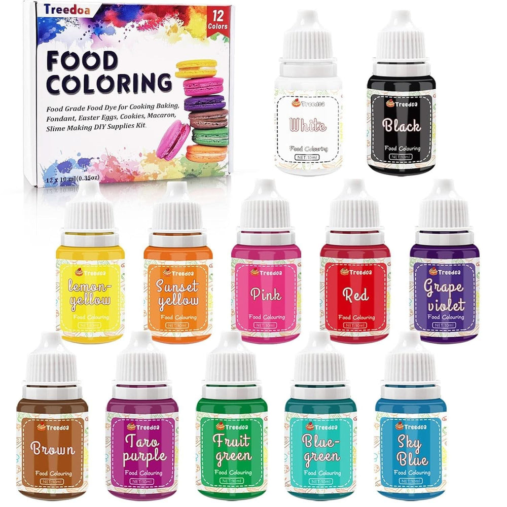 Lot de 12 colorants alimentaires liquides 10 ml Naty Shop Default Title