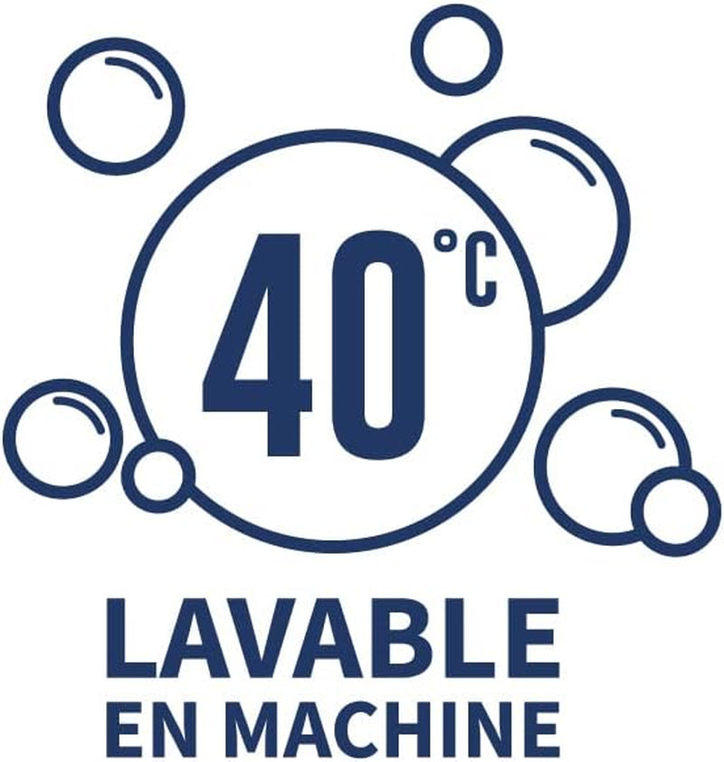 Bleu Câlin lot de 2 oreillers anti-acariens, anti-insectes, confort moelleux, 60 X 60 Cm, housse microfibre, protection intégrale, oreillers standard Naty Shop blanc