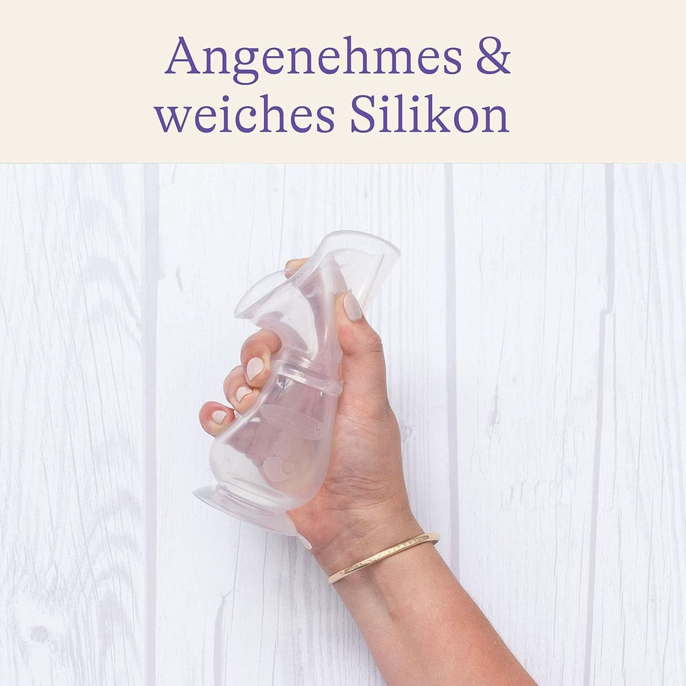 Lansinoh Silikon Milchpumpe & Muttermilchauffänger - Angenehmes & Extrem Weiches Silikon - Rettet Jeden Tropfen Muttermilch - Alternative Zu Milchauffangschalen, 1 Stück (1Er Pack) Accessoires Alimentation et allaitement Bebe Naty Shop