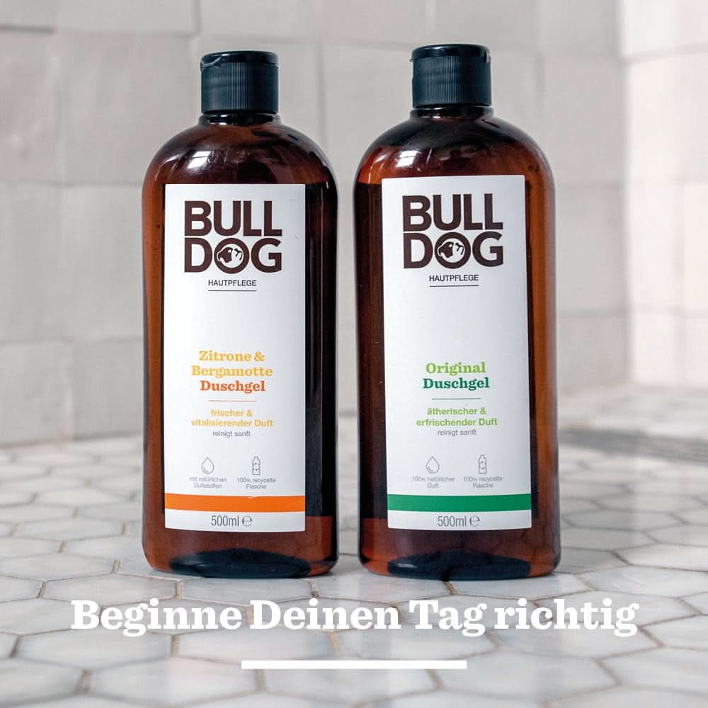 BULLDOG, Gel douche pour homme au citron et bergamote, 500 ml Douche et bain Naty Shop