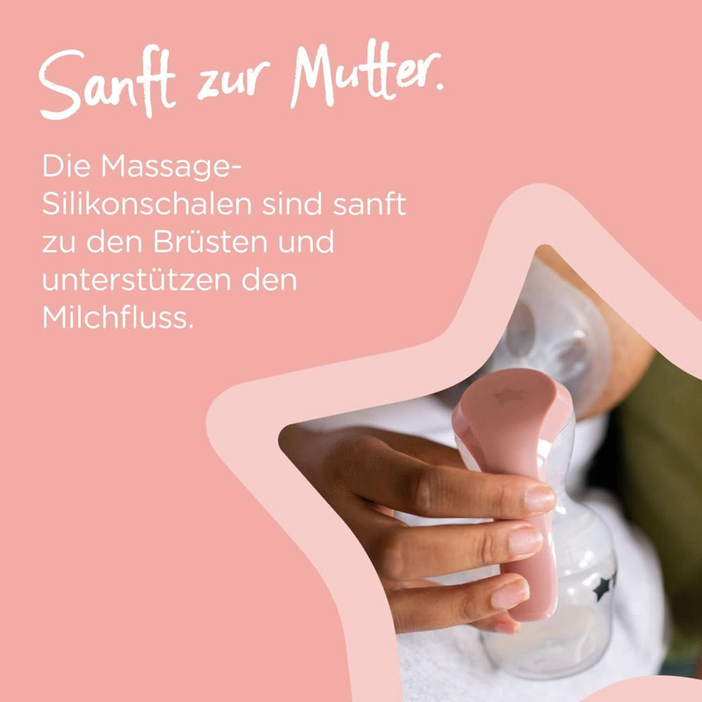 Tommee Tippee Made for Me Manuelle Einzel-Milchpumpe, Starke Saugkraft, Ergonomischer Griff, Tragbare Und Leise Milchpumpe, Samt Babyflasche Accessoires Alimentation et allaitement Bebe Naty Shop