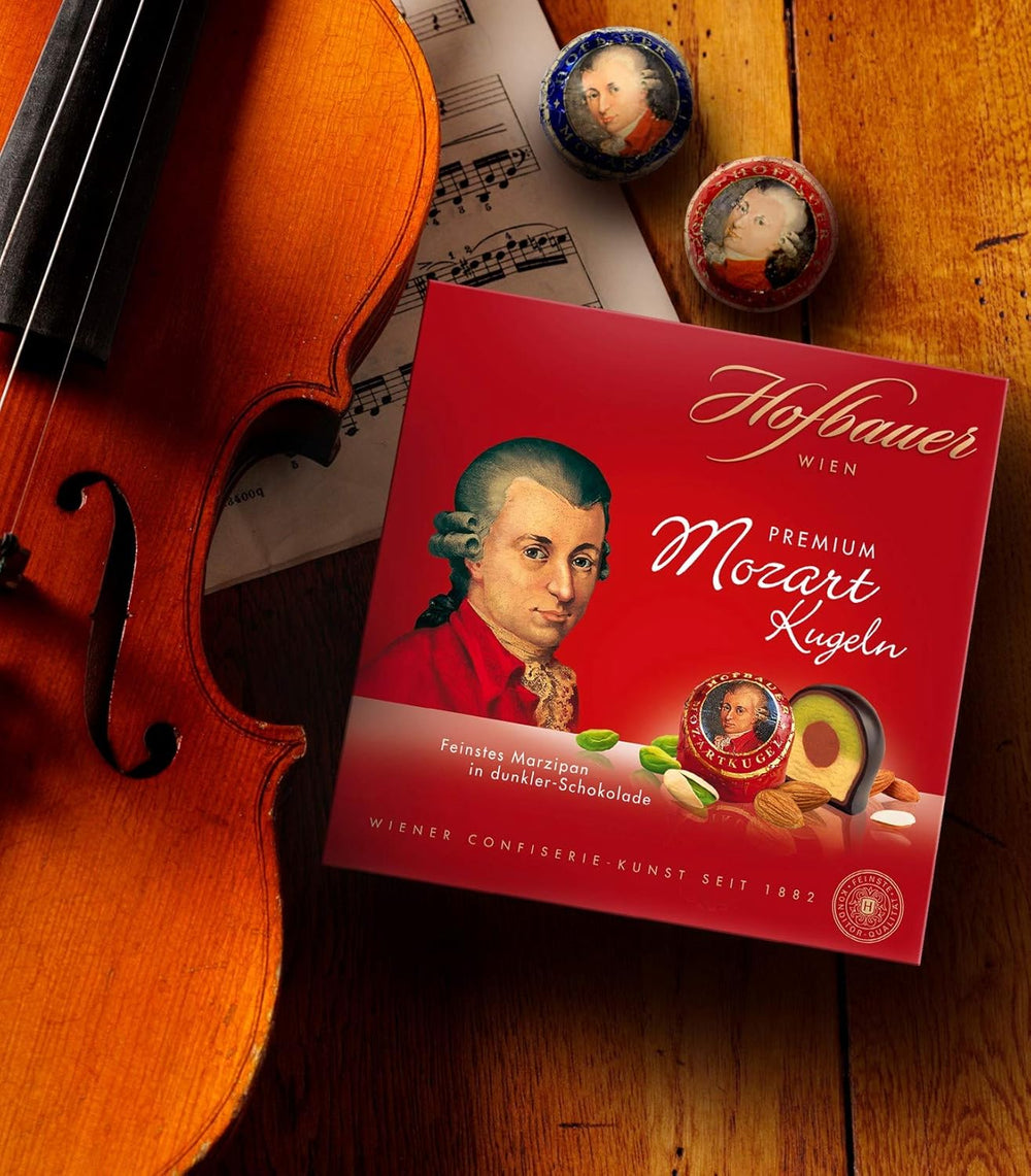 Hofbauer Vienne, Mozartkugeln 200 g, chocolat noir