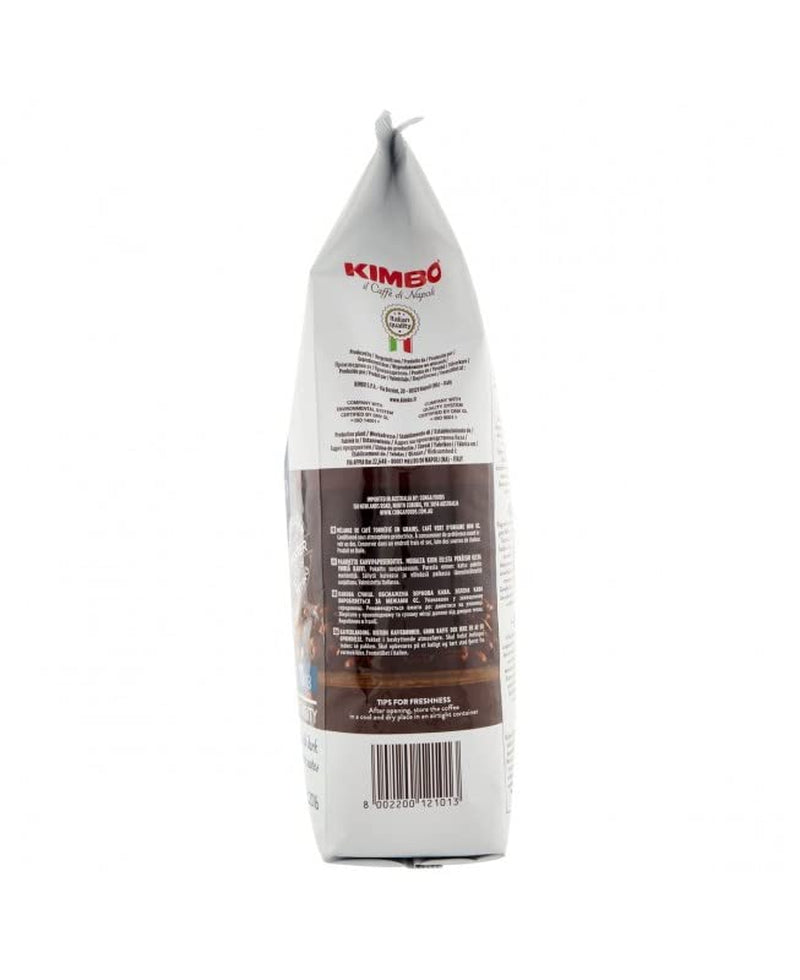 6x Boabe de cafea Espresso Classico, prăjire medie, boabe întregi de cafea, prăjire medie, pungă de 1 kg, cafea din Napoli